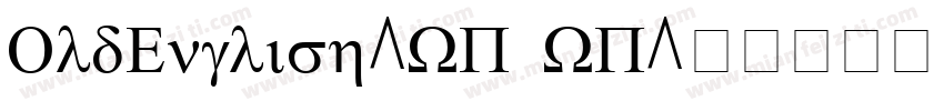 OldEnglish-WP WP字体转换